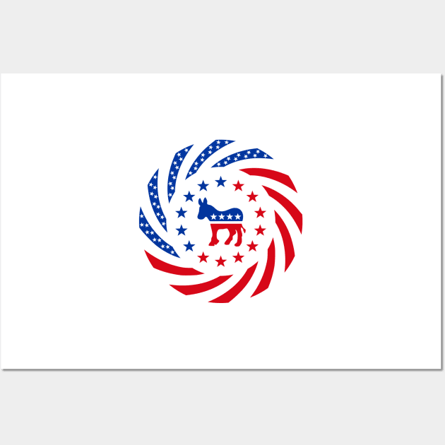 Democratic Murican Patriot Flag Series Wall Art by Village Values